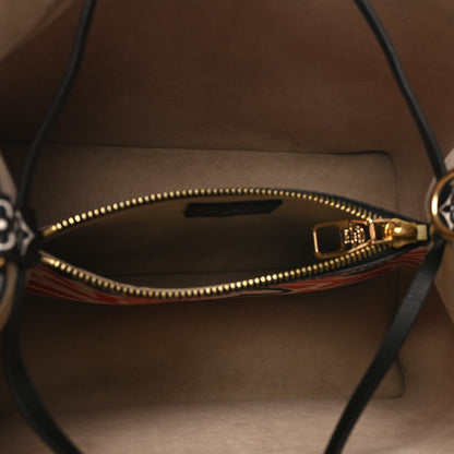 Louis Vuitton Monogram Giant Crafty NeoNoe MM Creme Rouge Black 5 of 10