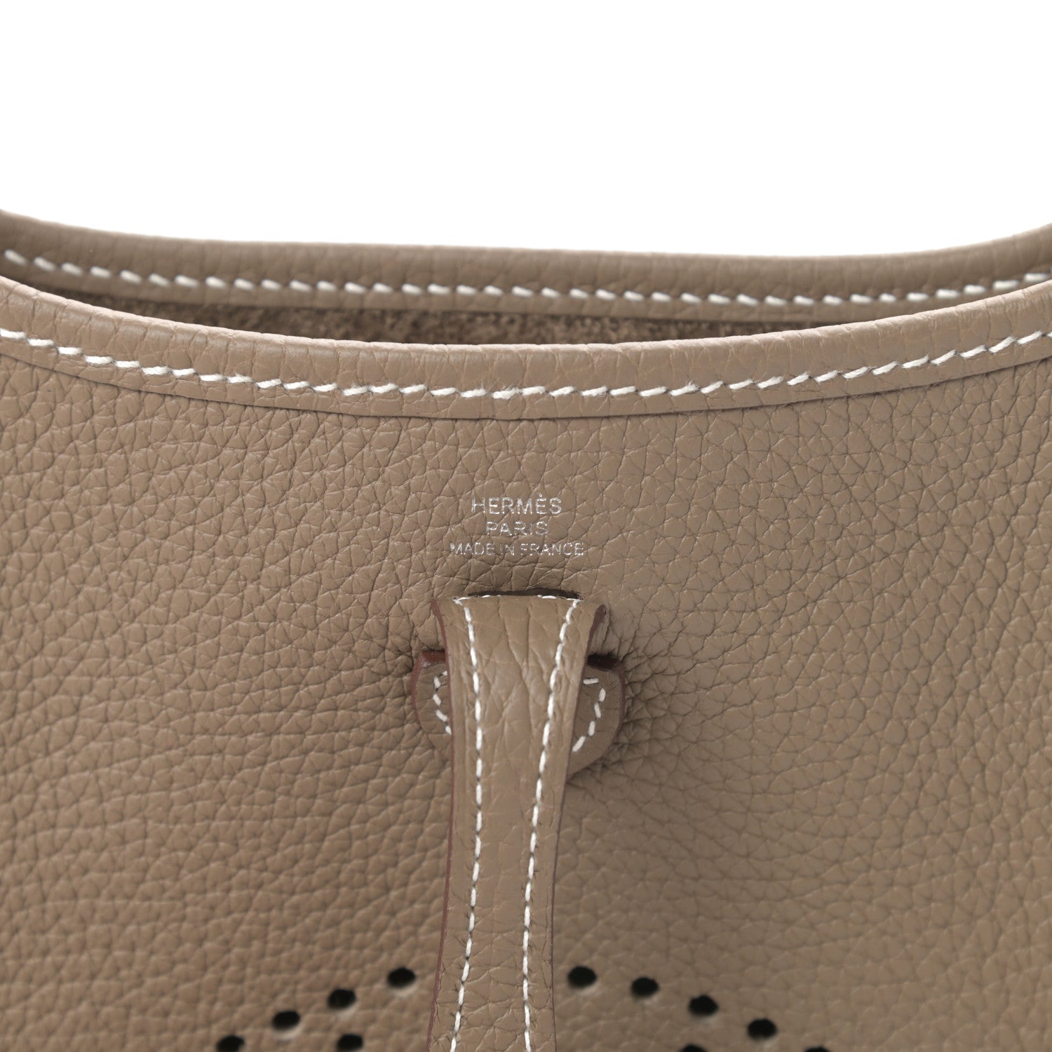 Hermes Taurillon Clemence Amazone Evelyne TPM Etoupe Bleu Indigo 6 of 11