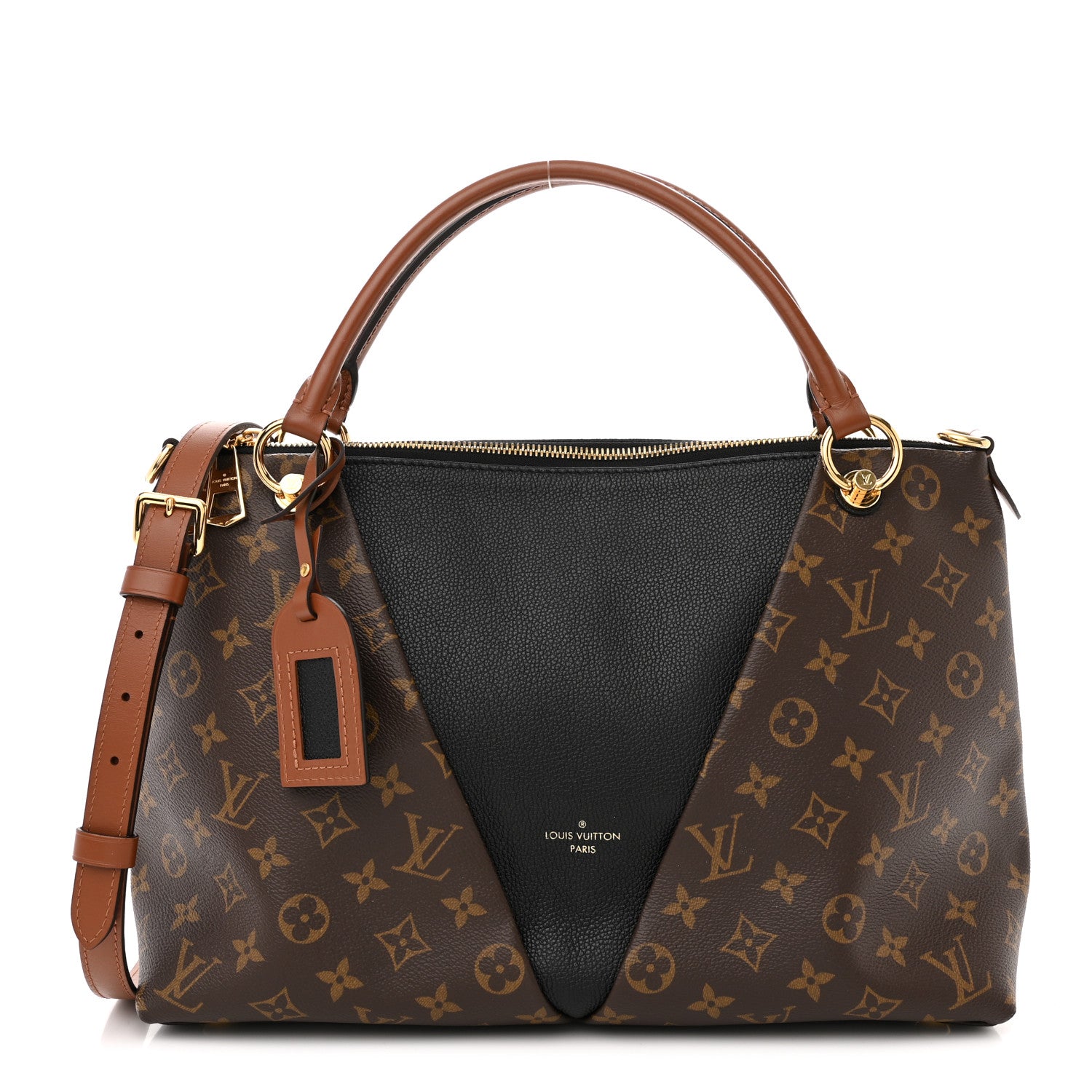 Louis Vuitton Monogram V Tote MM Black 1 of 11