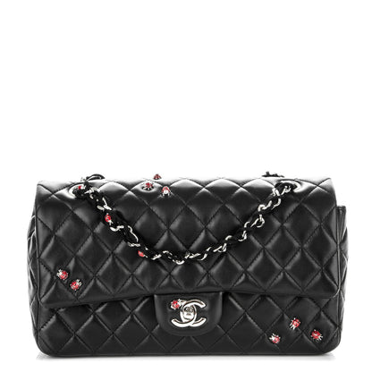 Chanel Lambskin Quilted Medium Ladybug Flap Black 1 of 7