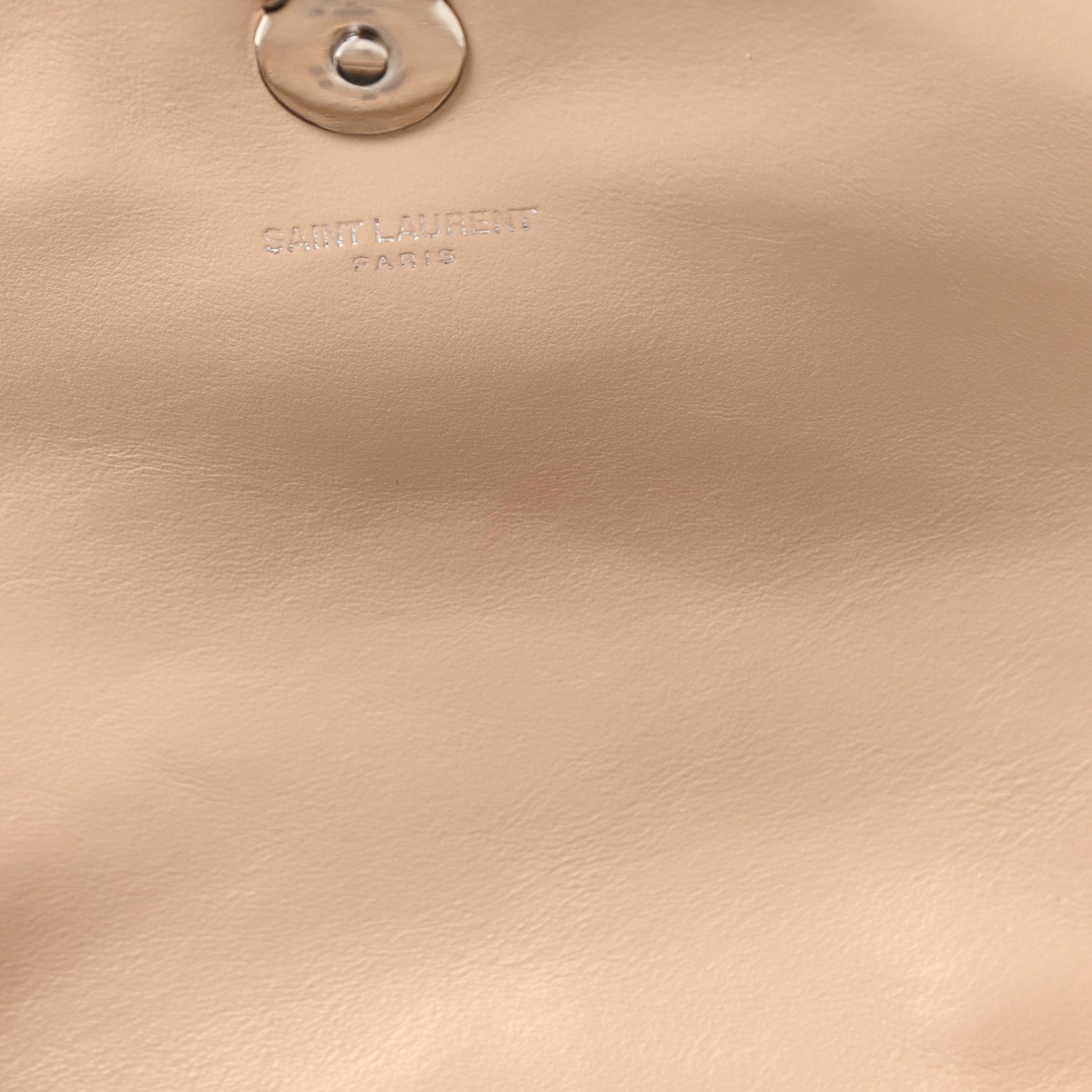 Saint Laurent Calfskin Y Quilted Monogram Small Loulou Chain Satchel Nude Powder 10 of 15