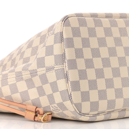 Louis Vuitton Damier Azur Neo Neverfull MM Rose Ballerine 10 of 12