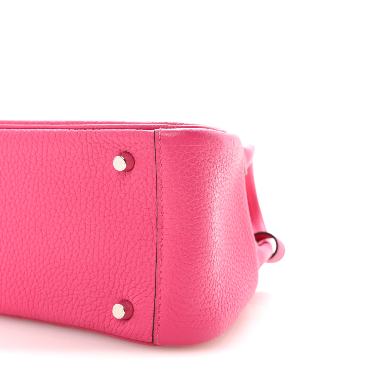 Hermes Taurillon Clemence Mini Lindy 20 Rose Shocking 1876264