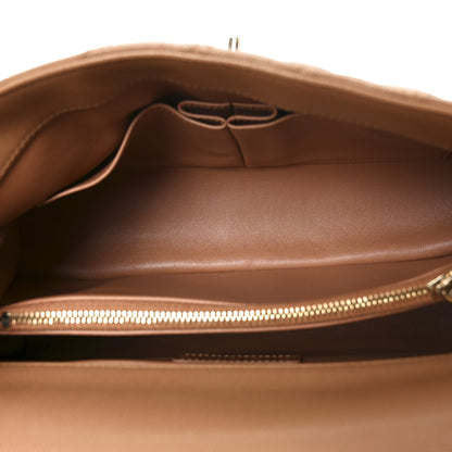 Chanel Caviar Quilted Small Coco Handle Flap Brown 5 of 10