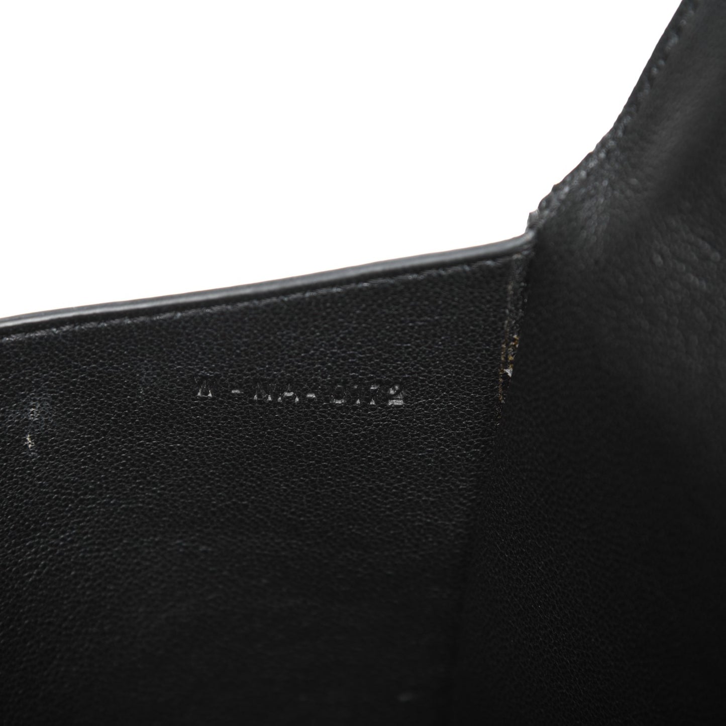 Pony Hair Zip Clutch Pouch Black