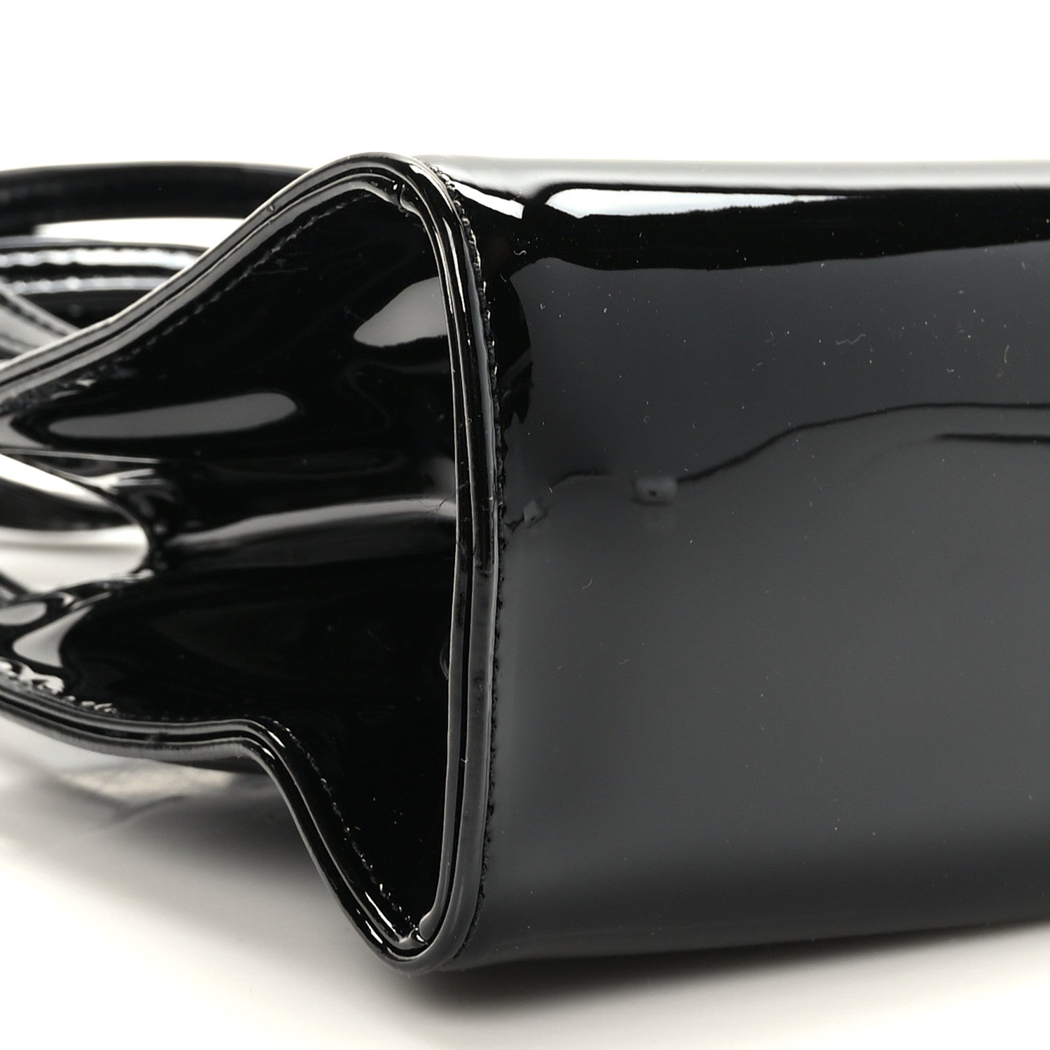 Telfar Patent Vegan Leather Small Shopping Bag Black 7 of 8