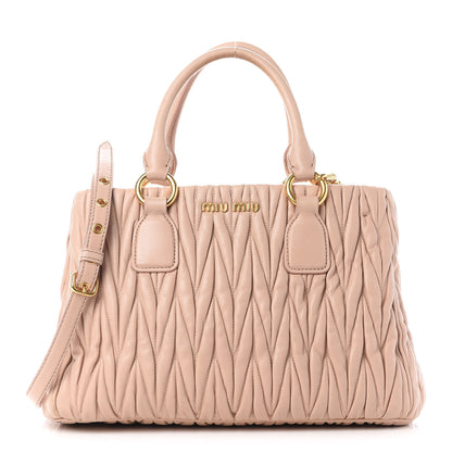 Miu Miu Nappa Matelasse Tote Cammeo 1 of 10