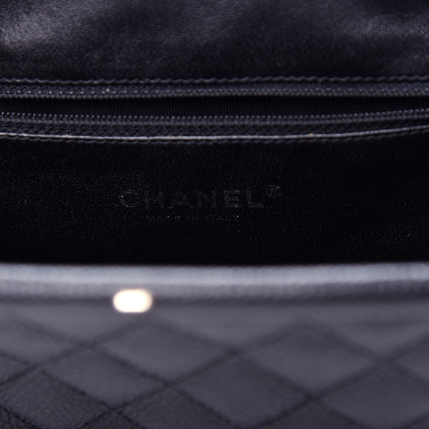 Caviar Quilted Timeless Clutch Black