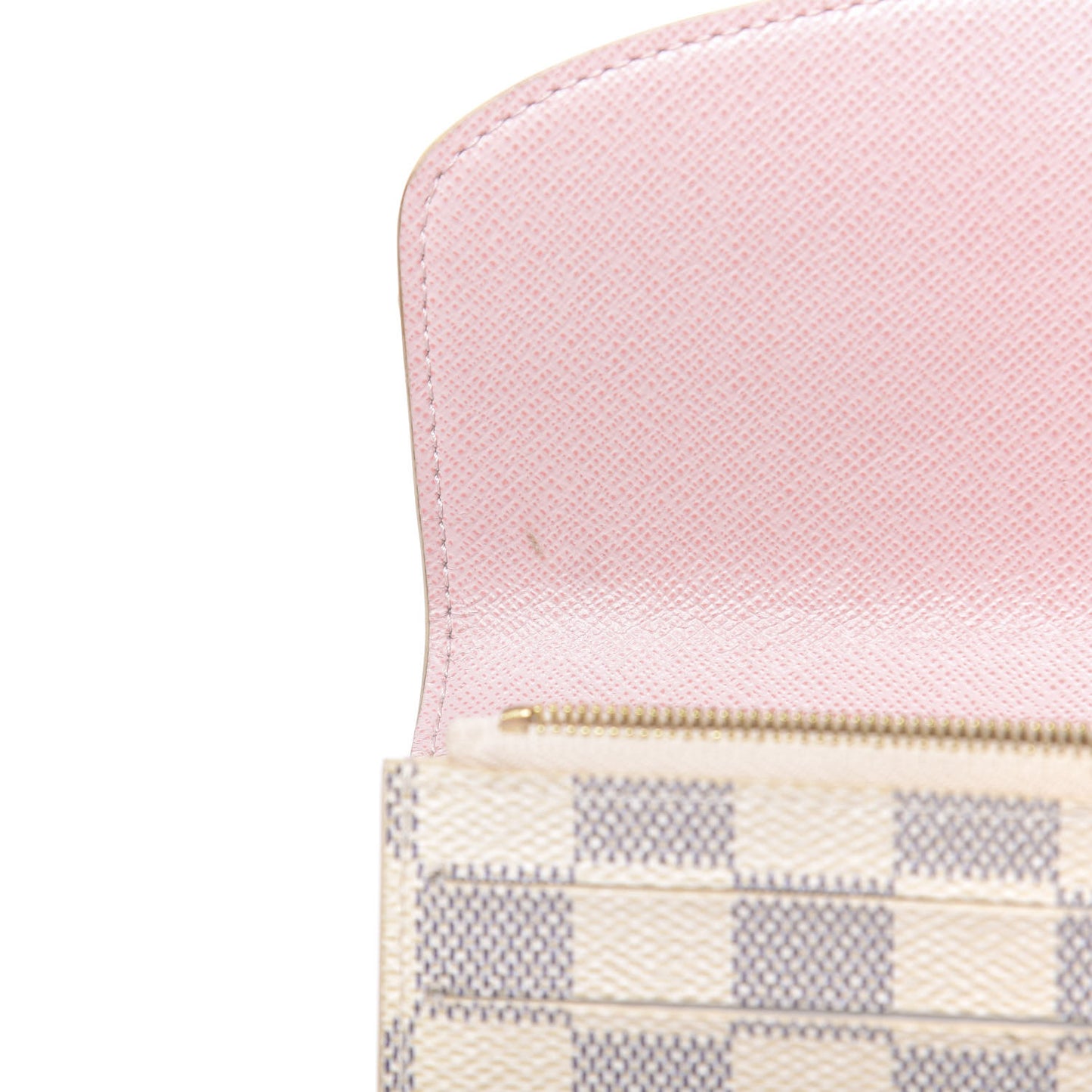 Damier Azur Emilie Wallet Rose Ballerine
