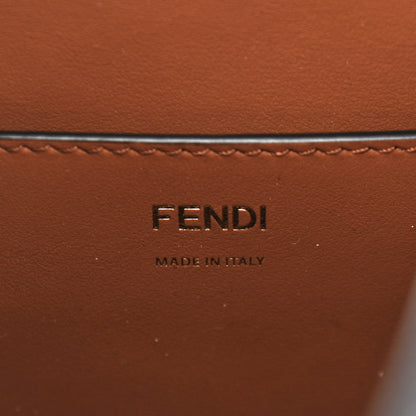 Fendi Vitello Grace F is Fendi Stamp Patch Perforated Small Mon Tresor Bucket Bag Black 6 of 9