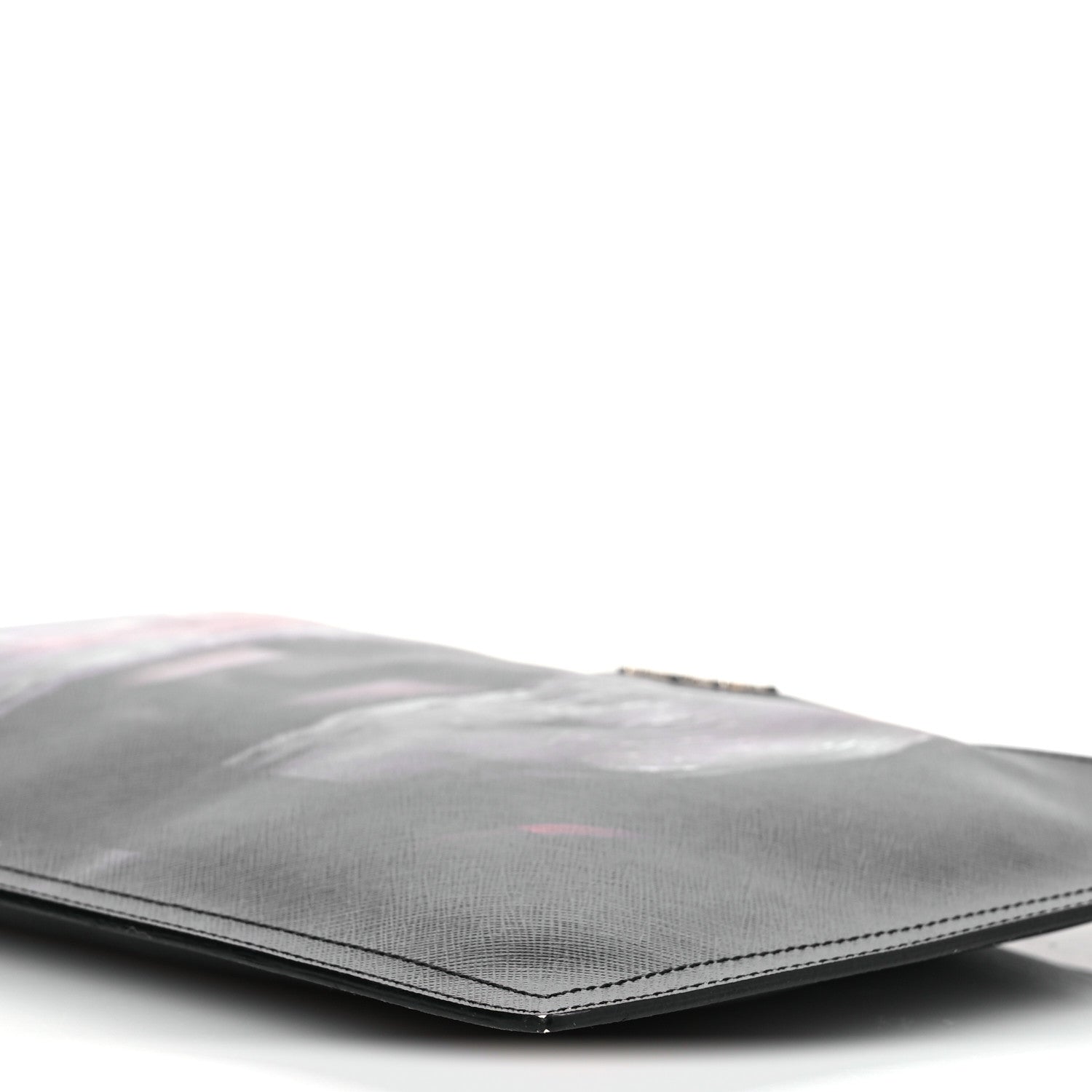 Givenchy Textured Coated Canvas Madonna Print Large Cosmetic Pouch Black 10 of 11