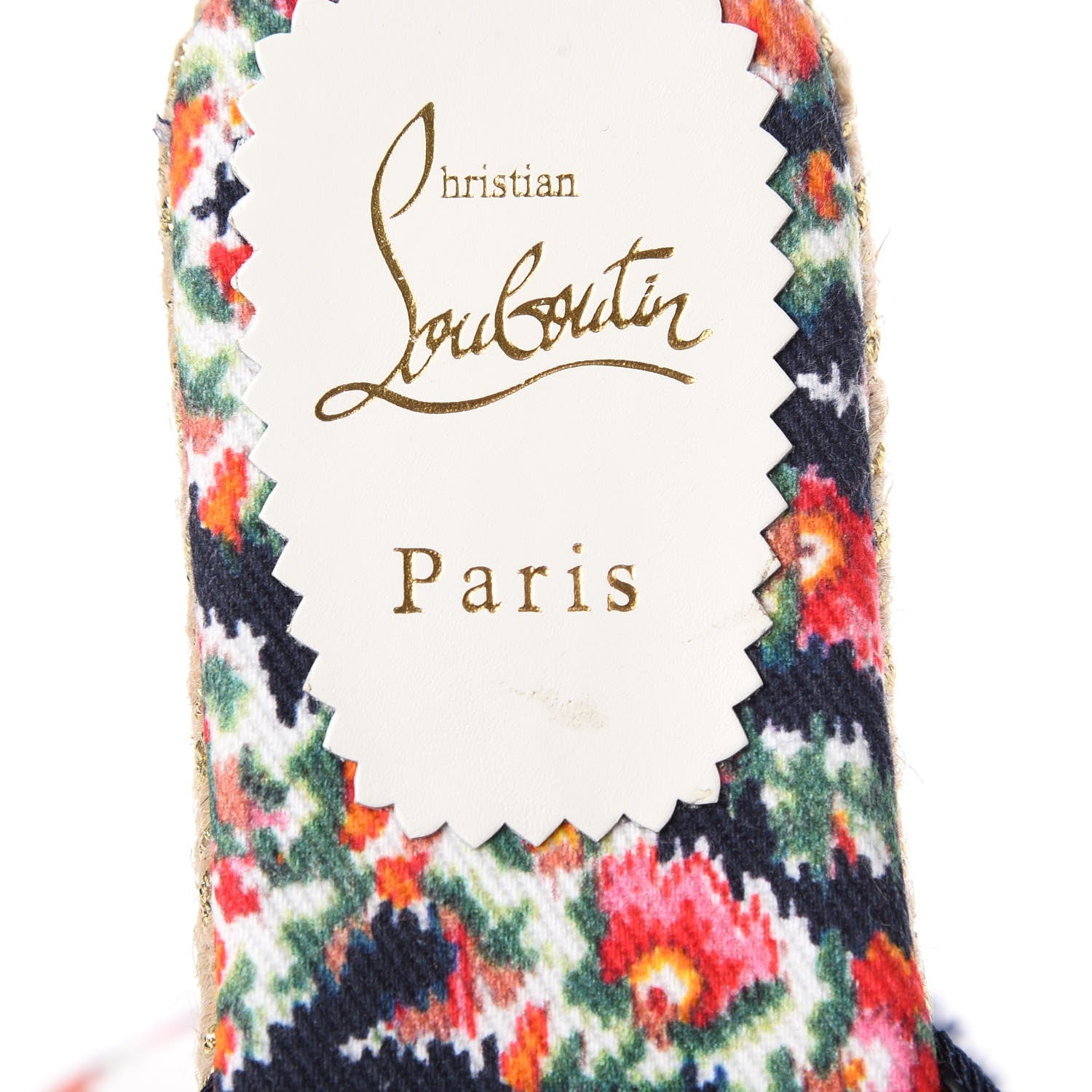 Christian Louboutin Velvet Pacha Tasseled Espadrille Slides 36 Blue 6 of 10