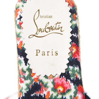 Christian Louboutin Velvet Pacha Tasseled Espadrille Slides 36 Blue 6 of 10