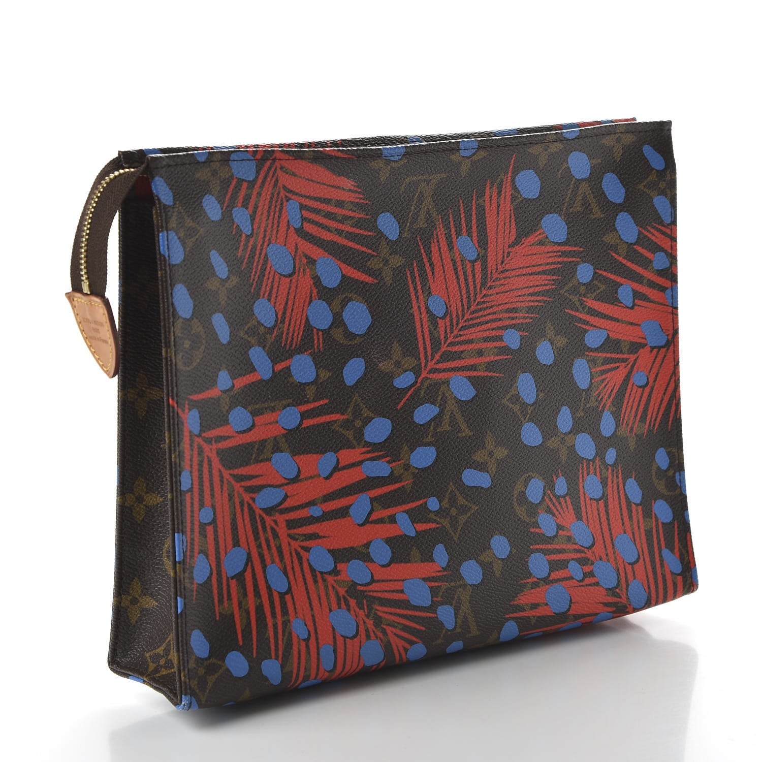 Louis Vuitton Monogram Jungle Dots Toiletry Pouch 26 Coquelicot Denim 3 of 9