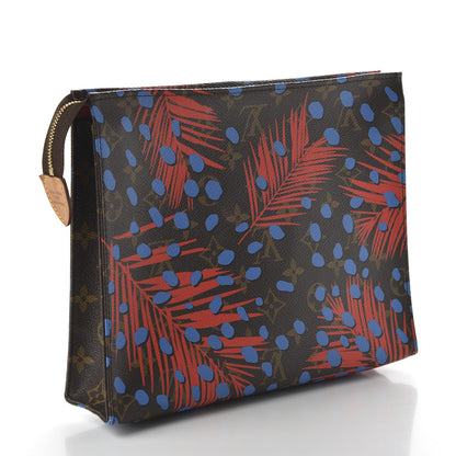 Louis Vuitton Monogram Jungle Dots Toiletry Pouch 26 Coquelicot Denim 3 of 9