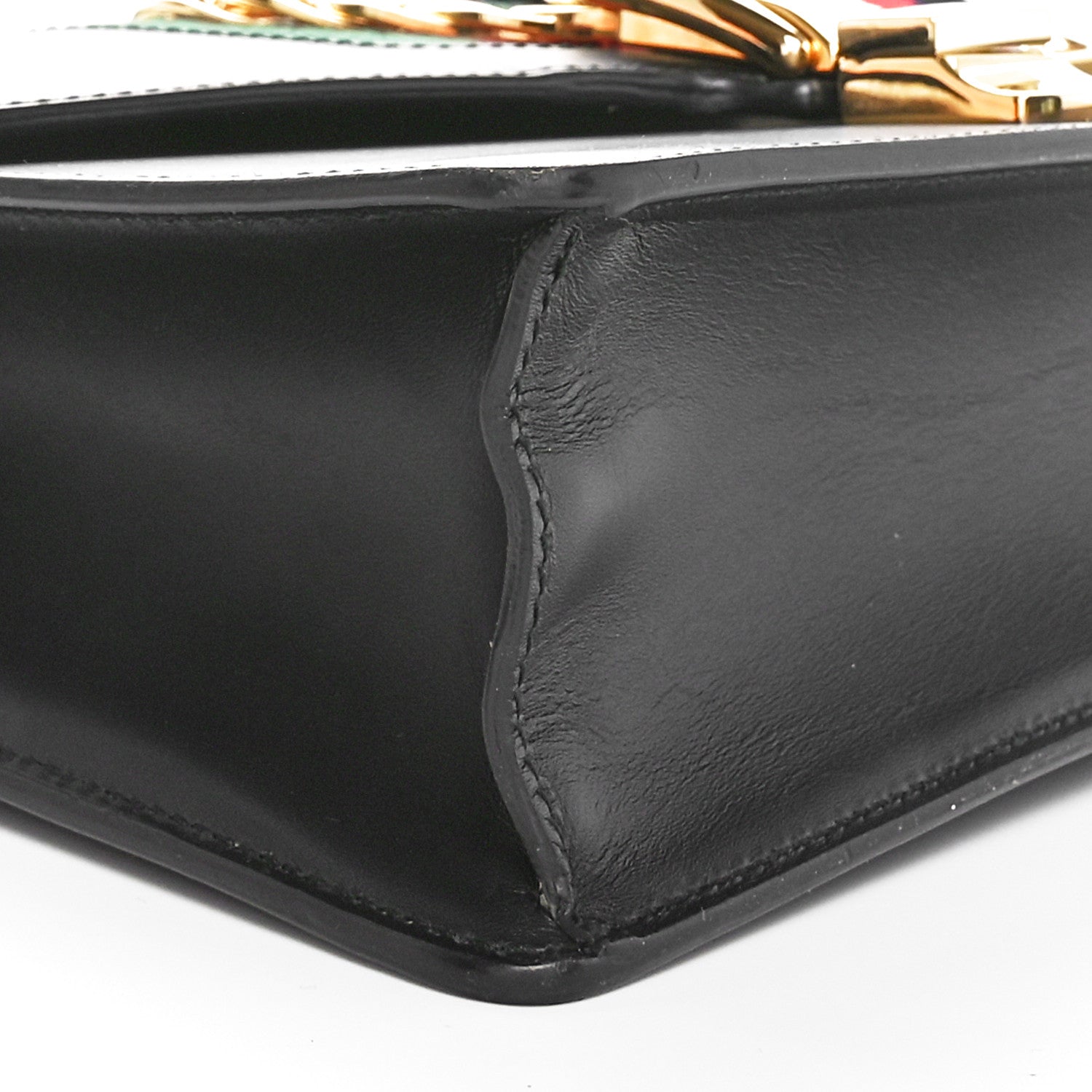 Gucci Calfskin Small Sylvie Shoulder Bag Black 10 of 10