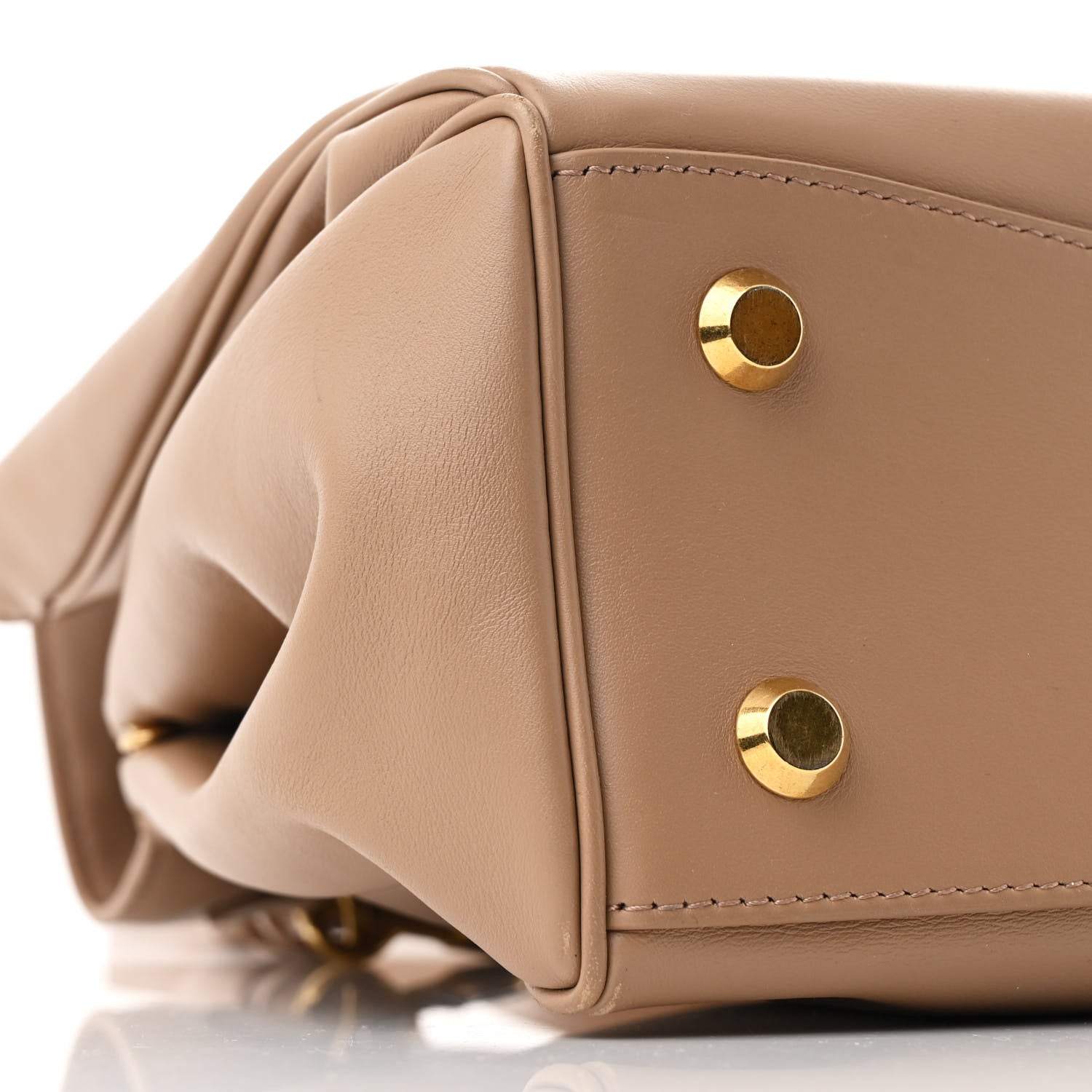 Balenciaga Natural Smooth Calfskin Medium Rodeo Top Handle Handbag Latte 9 of 12