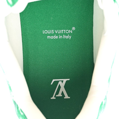 Louis Vuitton Jacquard Velvet Monogram Mens LV Trainer Sneakers 9 Vert 9 of 10