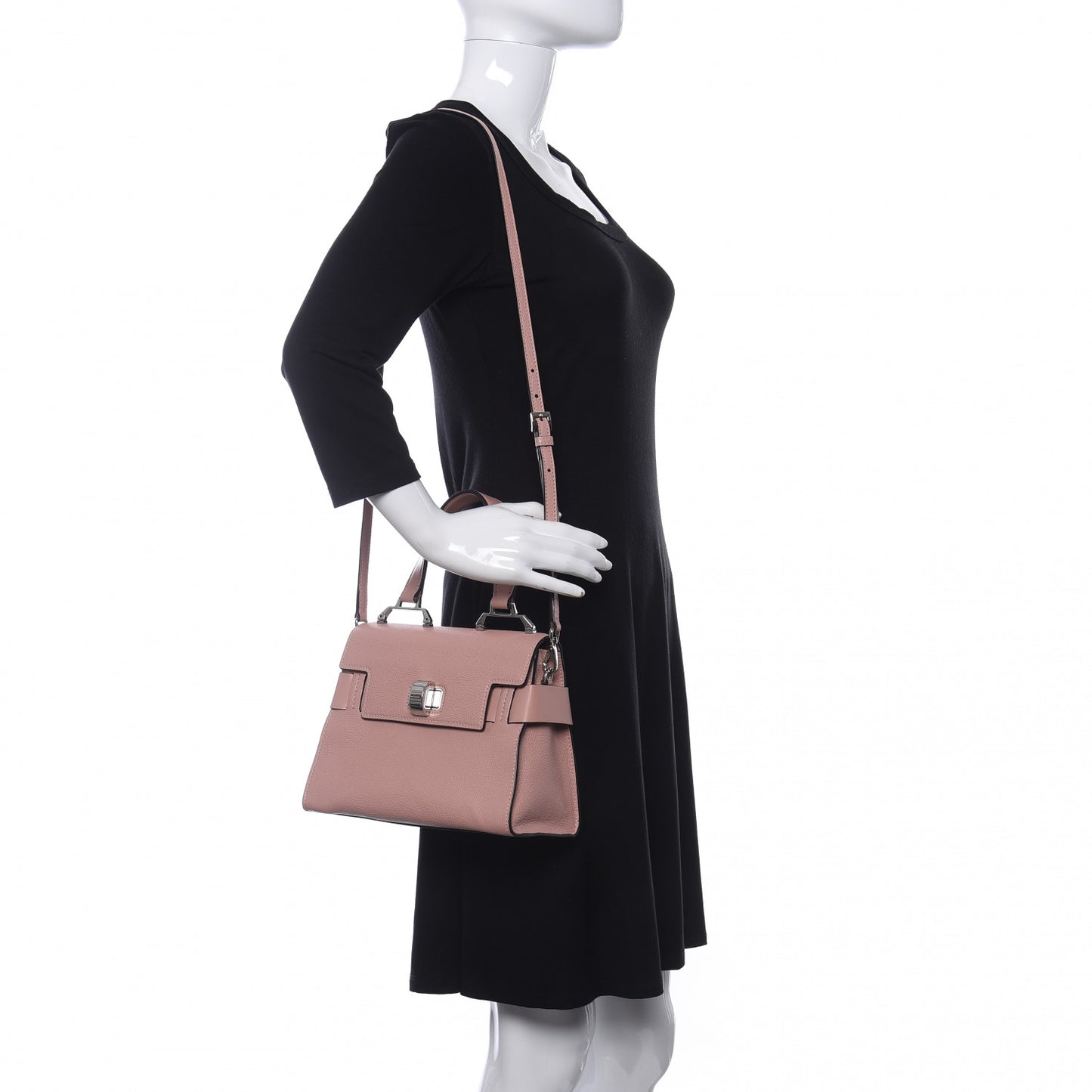 Goatskin Madras Click Top Handle Tote Orchidea