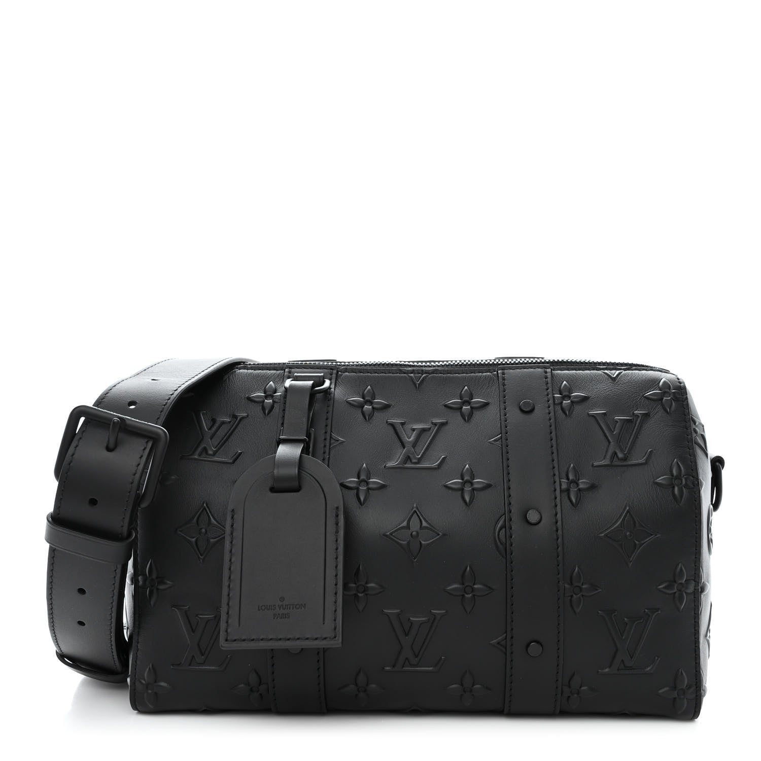 Louis Vuitton Monogram Seal City Keepall Black 1 of 9