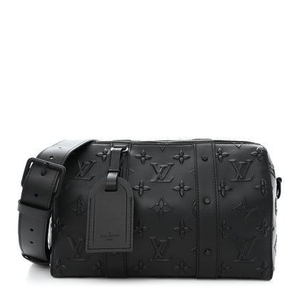 Louis Vuitton Monogram Seal City Keepall Black 1 of 9