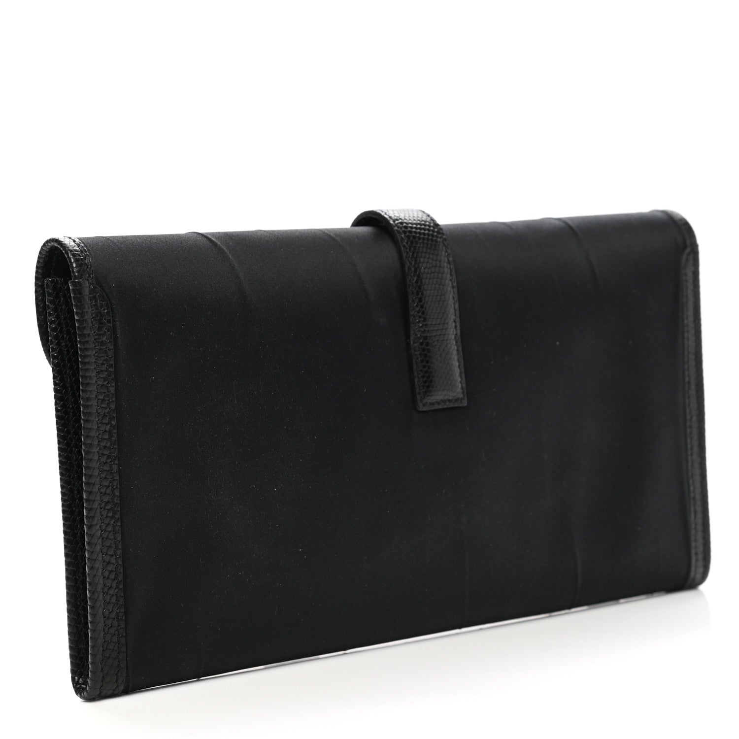 Hermes Satin Lizard Jige Elan 29 Black 3 of 7