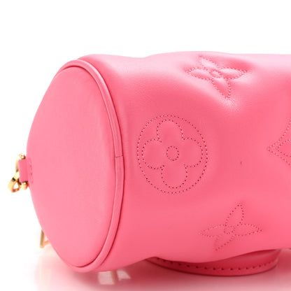 Louis Vuitton Calfskin Bubblegram Papillon BB Dragon Fruit 8 of 9