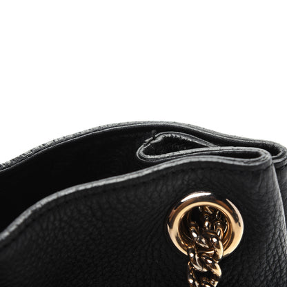 Gucci Pebbled Calfskin Medium Soho Chain Shoulder Bag Black 15 of 18