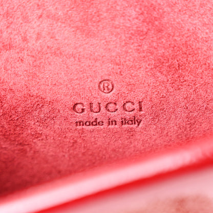 Gucci Crinkled Patent Super Mini Dionysus Shoulder Bag Rosso Ancora Red 6 of 11