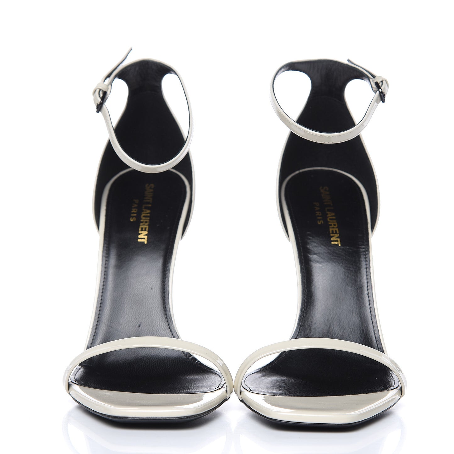 Patent Calfskin Opyum Sandals 39.5 White