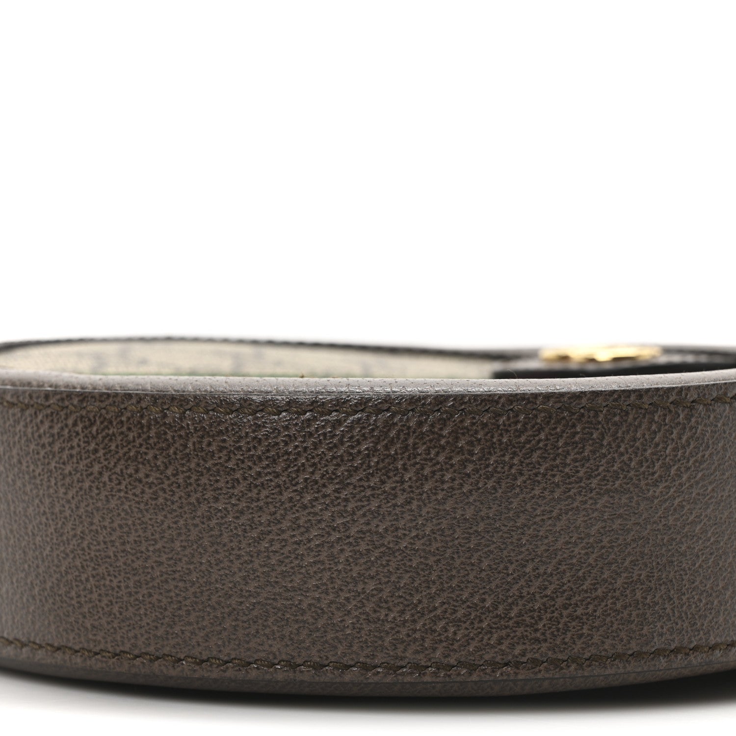 Gucci GG Supreme Monogram Web Mini Ophidia Round Shoulder Bag Brown 10 of 10