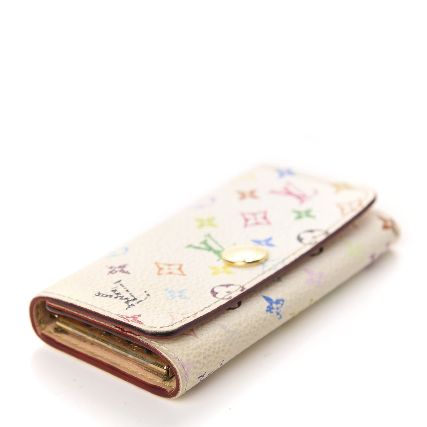 Louis Vuitton Monogram Multicolor Multicles 4 Key Holder White 4 of 8