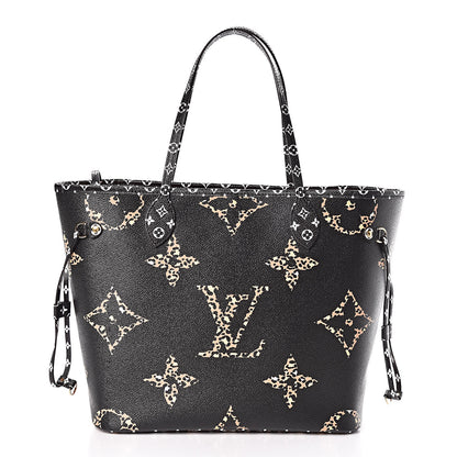 Louis Vuitton Monogram Giant Jungle Neverfull MM Black 3 of 12