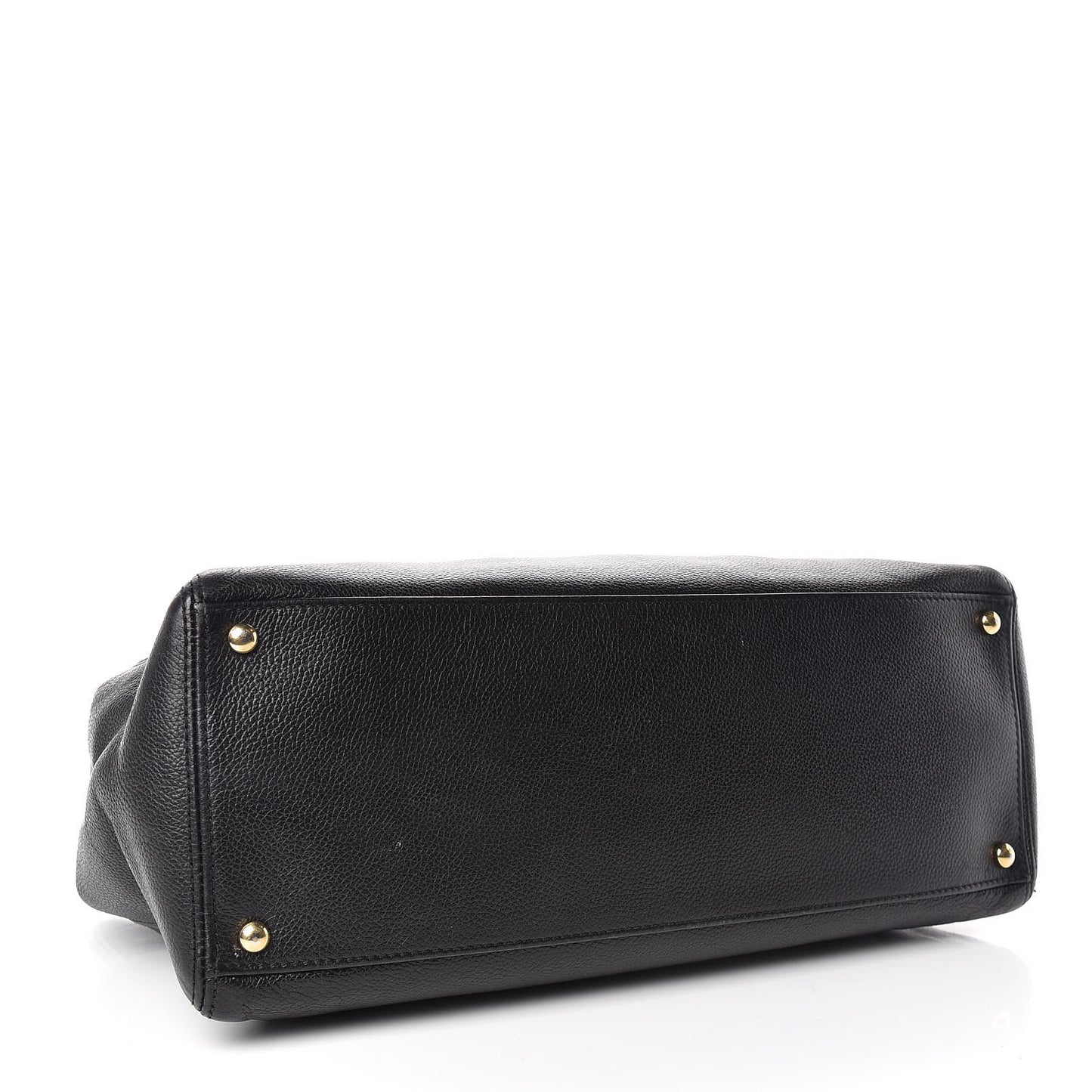 Calfskin Cerf Shopper Tote Black