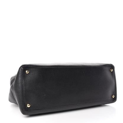 Chanel Calfskin Cerf Shopper Tote Black 4 of 19
