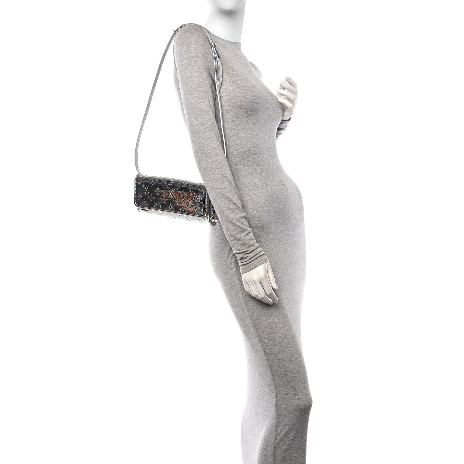 Louis Vuitton Monogram Miroir Pochette Twin Silver 2 of 10