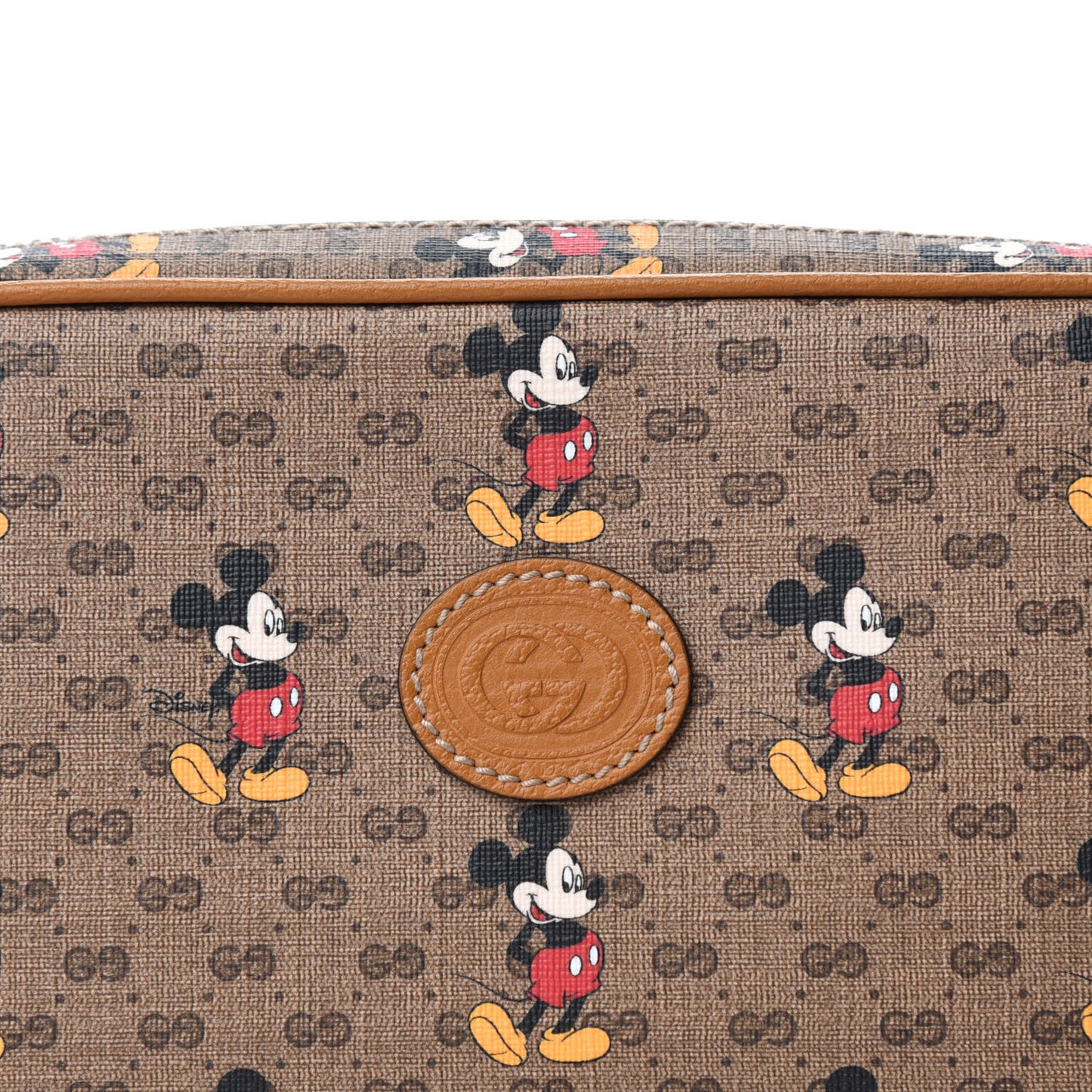 X DISNEY Mini Vintage GG Supreme Monogram Mickey Mouse Small Belt Bag 90 36 Beige Vintage Sun Oil