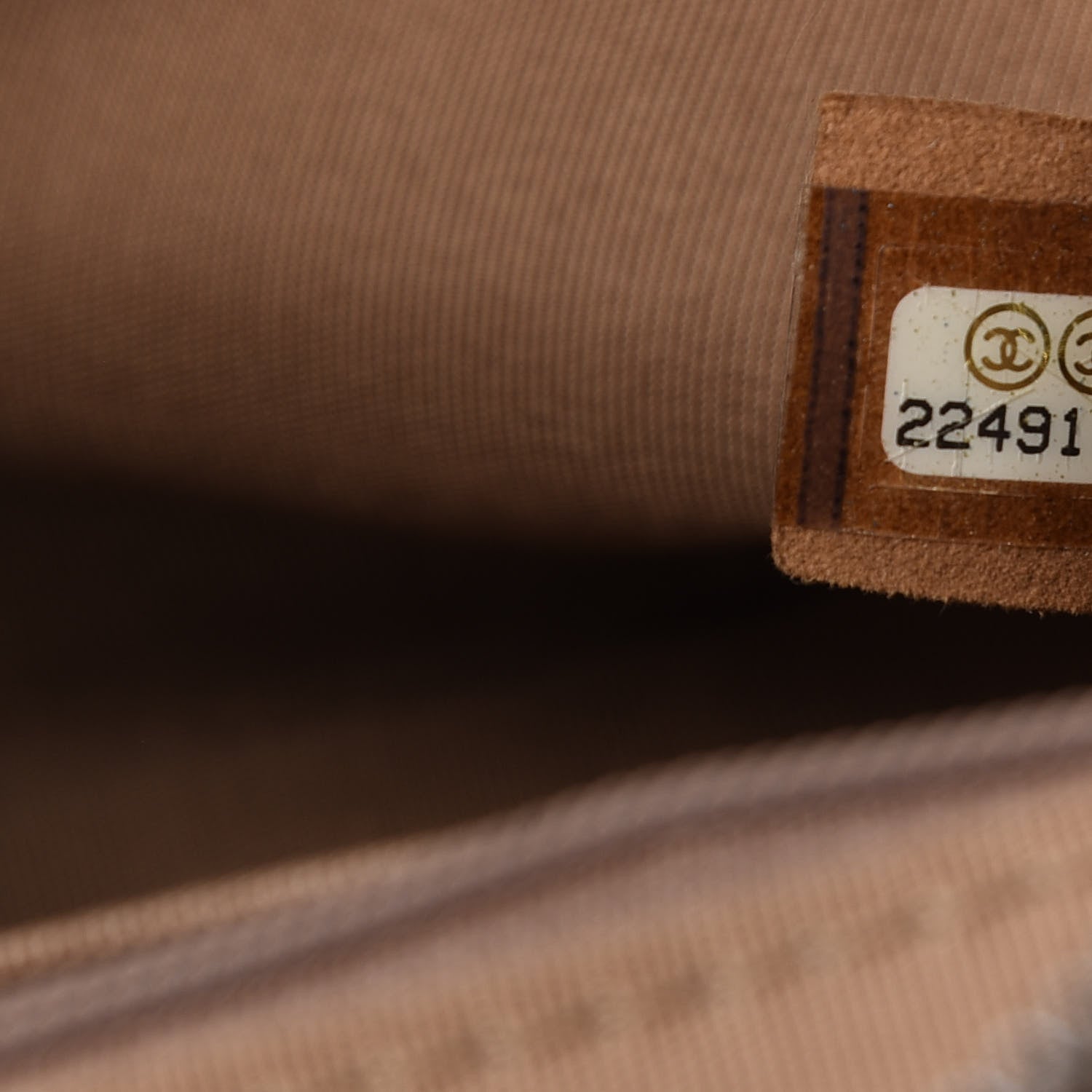 Chanel Aged Calfskin Quilted Medium Chain Detail Flap Light Brown 9 of 10