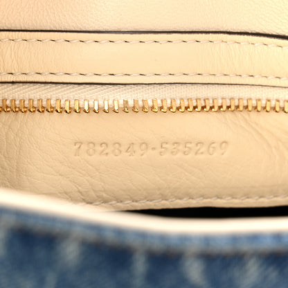Gucci Denim Small Jackie Shoulder Bag Blue Denim 7 of 10