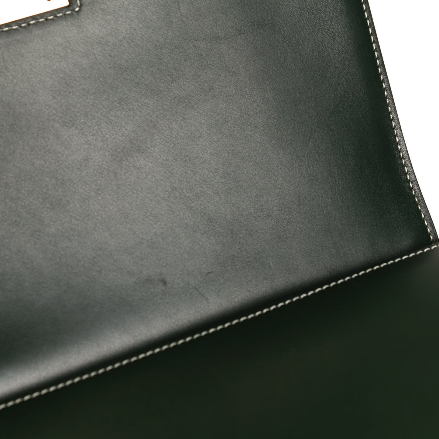 Calfskin Small Tab Shoulder Bag Dark Green