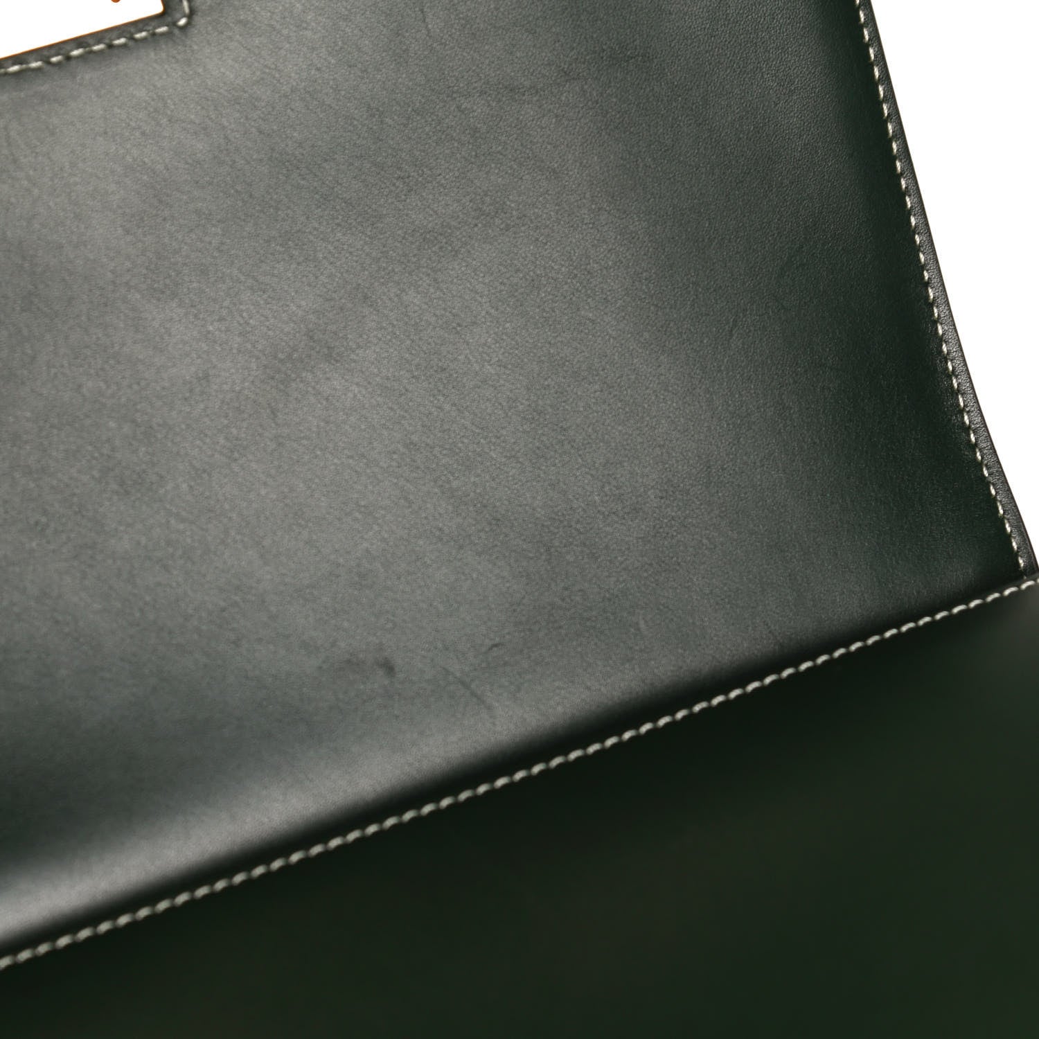 Celine Calfskin Small Tab Shoulder Bag Dark Green 6 of 12