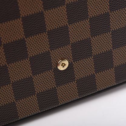 Louis Vuitton Damier Ebene Pochette Felicie Chain Wallet 12 of 12