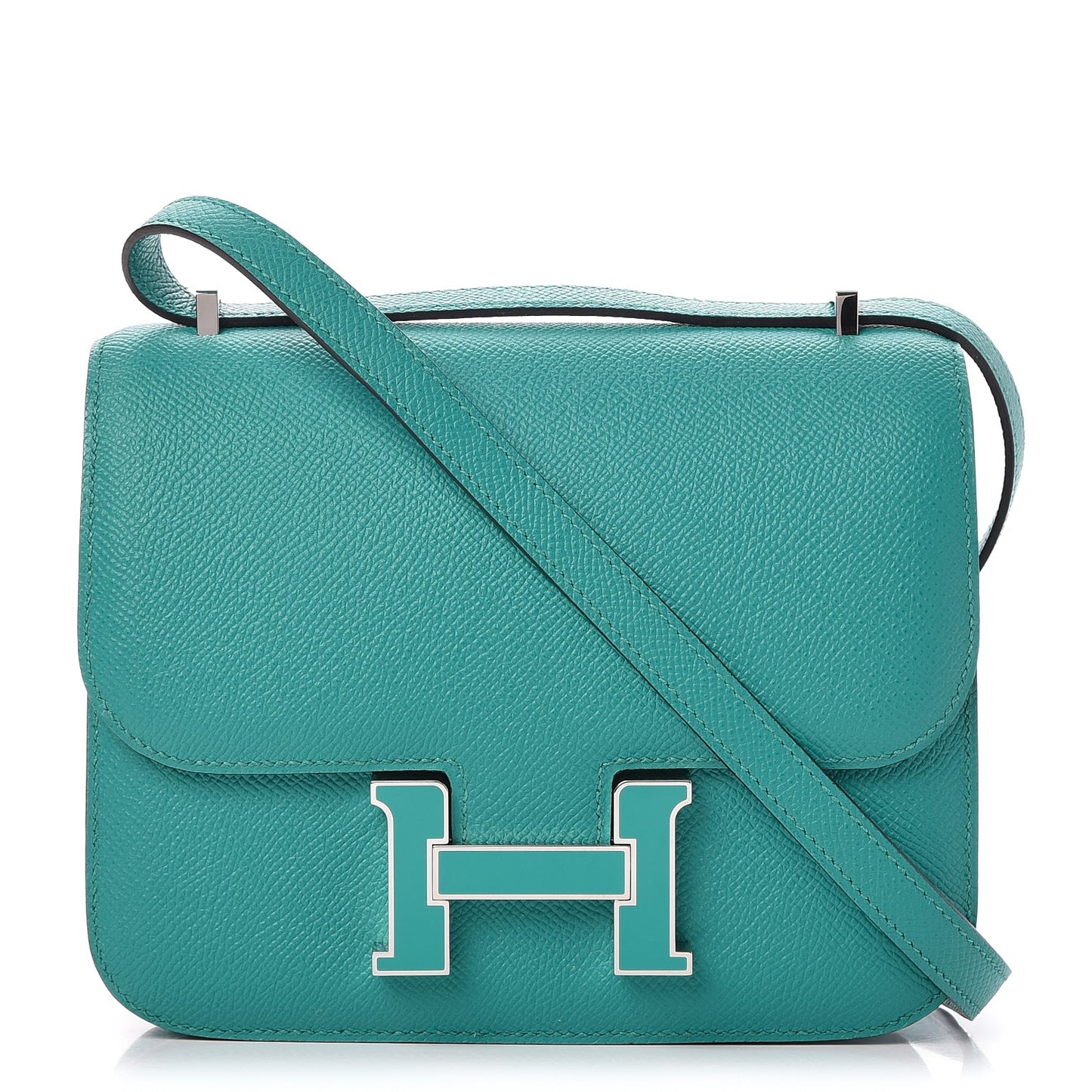 Epsom Enamel Constance 18 Bleu Paon Menthe