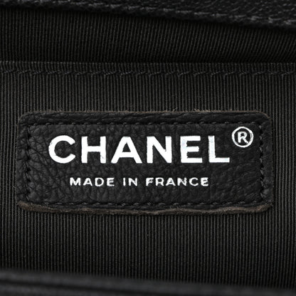 Chanel Caviar Quilted Medium Boy Flap Dark Grey 6 of 11