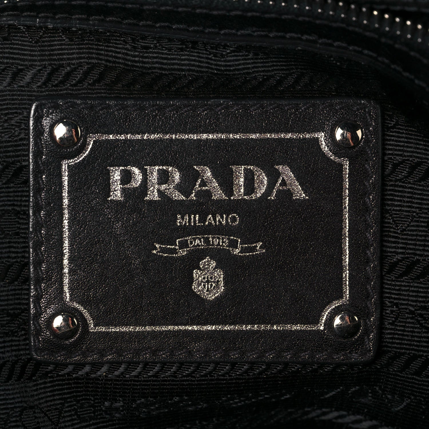 Prada Soft Calfskin Pleated Hobo Black 5 of 12