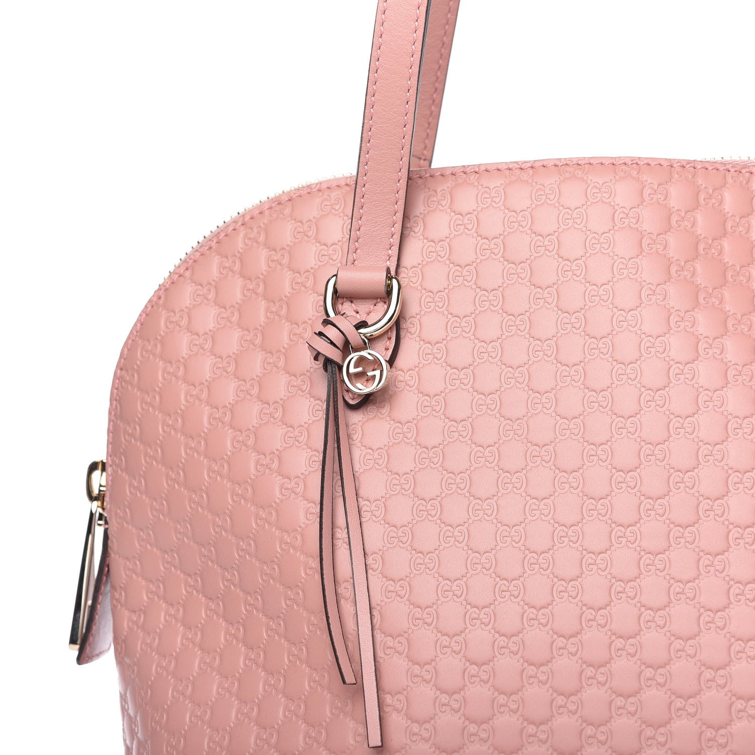 Gucci Soft Microguccissima Medium Bree Shoulder Bag Soft Pink 10 of 10
