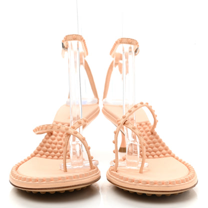 Bottega Veneta Lambskin Studded Multi Strap Sandals 37 Nude Peach 2 of 9