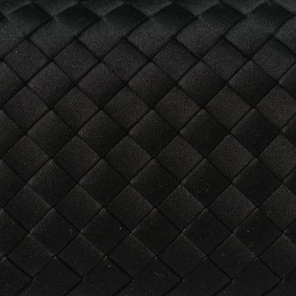 Bottega Veneta Satin Intreccio Impero Knot Clutch Black 7 of 9