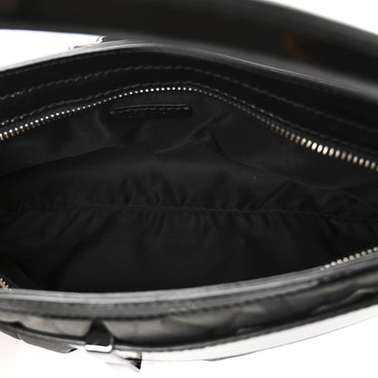 Burberry Patent Smoked Check Quilted Small Beaton Black 5 of 11