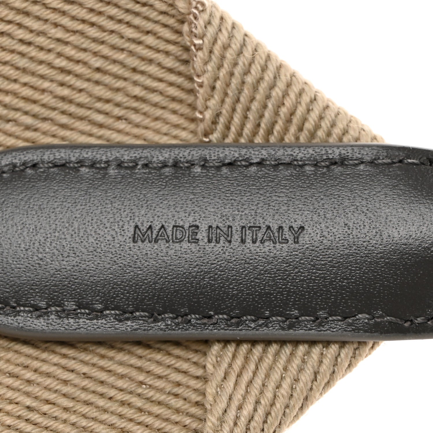 Celine Jacquard Wool Logo Short Strap Natural Grey 5 of 6